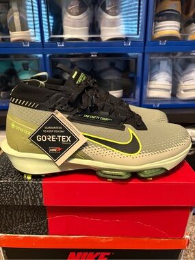 Nike Gore-Tex Golf Shoes in Olive with Volt Accents WATERPROOF